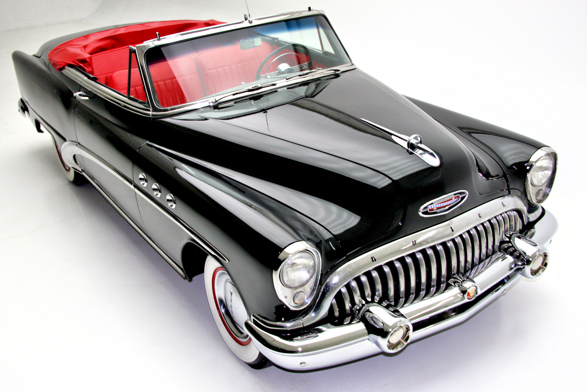 For Sale Used 1953 Buick Special Convertible Rare Black & Red | American Dream Machines Des Moines IA 50309