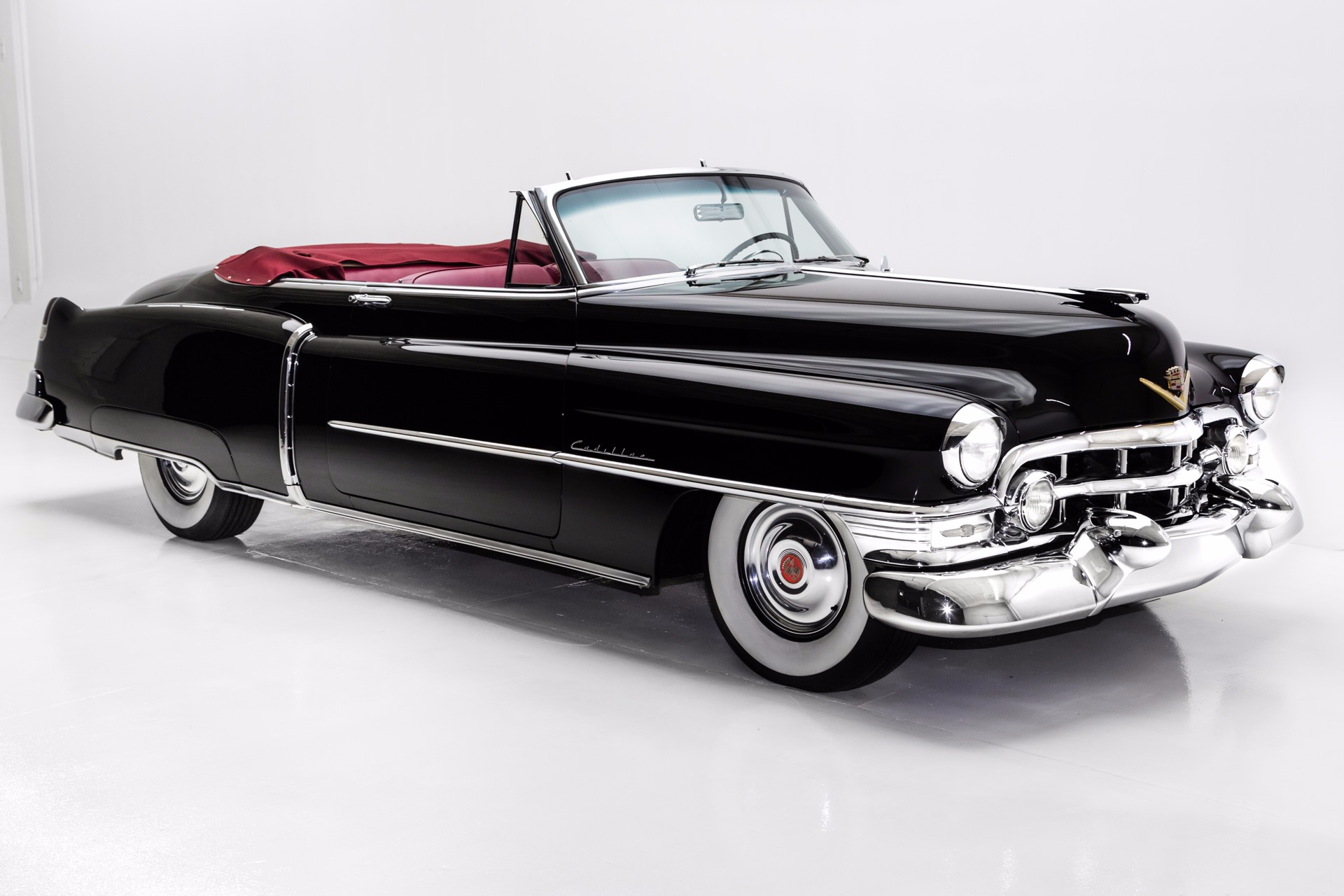 For Sale Used 1952 Cadillac Series 62 Convertible Red Leather | American Dream Machines Des Moines IA 50309