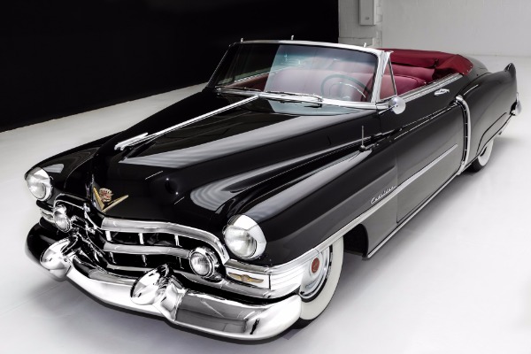 For Sale Used 1952 Cadillac Series 62 Convertible Red Leather | American Dream Machines Des Moines IA 50309