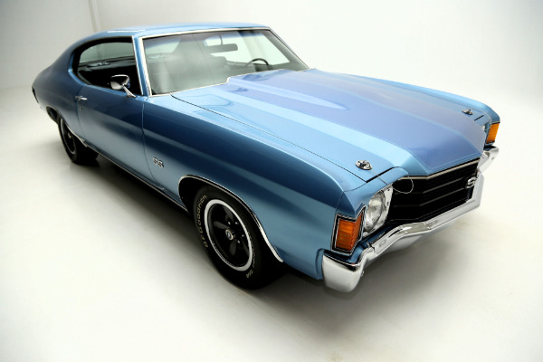 For Sale Used 1972 Chevrolet Chevelle Super Sport SS, Blue,black int,#s Match | American Dream Machines Des Moines IA 50309