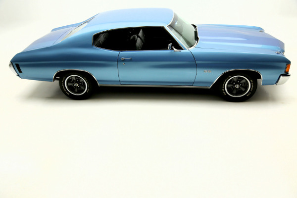 For Sale Used 1972 Chevrolet Chevelle Super Sport SS, Blue,black int,#s Match | American Dream Machines Des Moines IA 50309