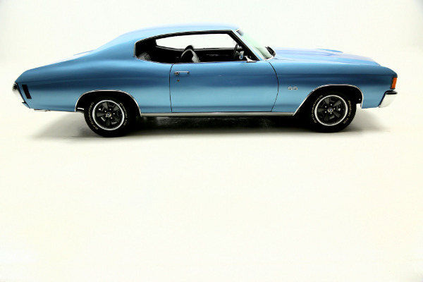 For Sale Used 1972 Chevrolet Chevelle Super Sport SS, Blue,black int,#s Match | American Dream Machines Des Moines IA 50309