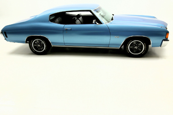 For Sale Used 1972 Chevrolet Chevelle Super Sport SS, Blue,black int,#s Match | American Dream Machines Des Moines IA 50309