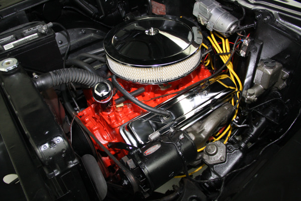 For Sale Used 1957 Chevrolet Bel Air Hardtop Black & red interior, 283 | American Dream Machines Des Moines IA 50309