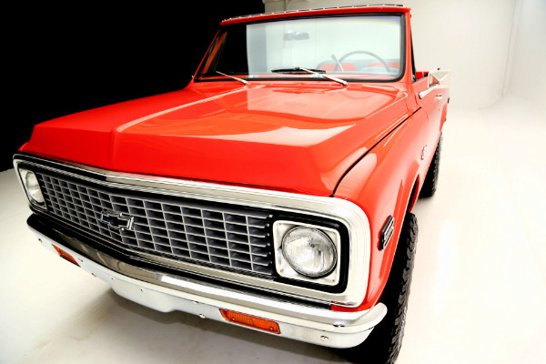 For Sale Used 1972 Chevrolet Blazer K5, Orange, houndstooth int | American Dream Machines Des Moines IA 50309