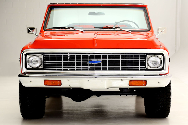 For Sale Used 1972 Chevrolet Blazer K5, Orange, houndstooth int | American Dream Machines Des Moines IA 50309