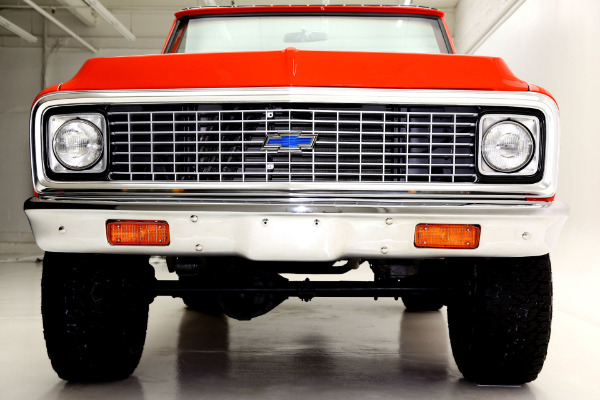 For Sale Used 1972 Chevrolet Blazer K5, Orange, houndstooth int | American Dream Machines Des Moines IA 50309