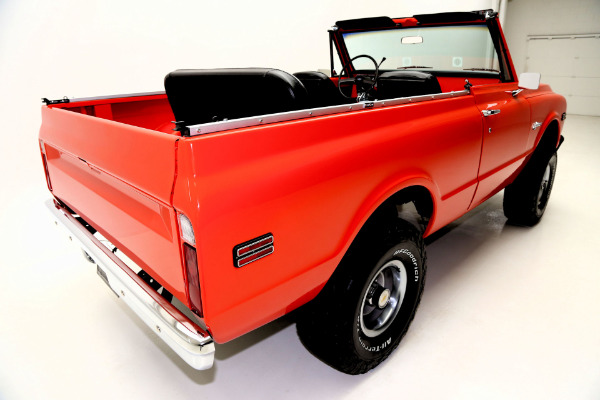 For Sale Used 1972 Chevrolet Blazer K5, Orange, houndstooth int | American Dream Machines Des Moines IA 50309