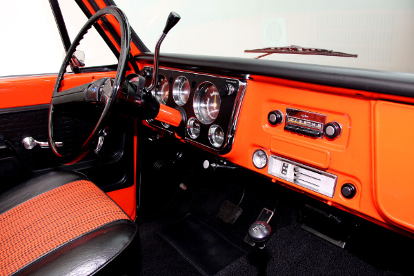 For Sale Used 1972 Chevrolet Blazer K5, Orange, houndstooth int | American Dream Machines Des Moines IA 50309