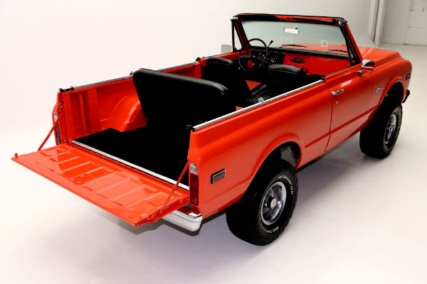 For Sale Used 1972 Chevrolet Blazer K5, Orange, houndstooth int | American Dream Machines Des Moines IA 50309