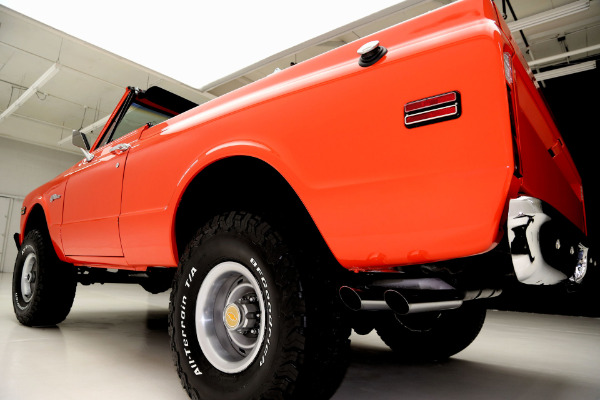 For Sale Used 1972 Chevrolet Blazer K5, Orange, houndstooth int | American Dream Machines Des Moines IA 50309