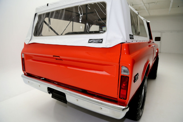 For Sale Used 1972 Chevrolet Blazer K5, Orange, houndstooth int | American Dream Machines Des Moines IA 50309