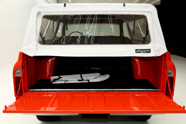 For Sale Used 1972 Chevrolet Blazer K5, Orange, houndstooth int | American Dream Machines Des Moines IA 50309