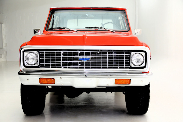 For Sale Used 1972 Chevrolet Blazer K5, Orange, houndstooth int | American Dream Machines Des Moines IA 50309