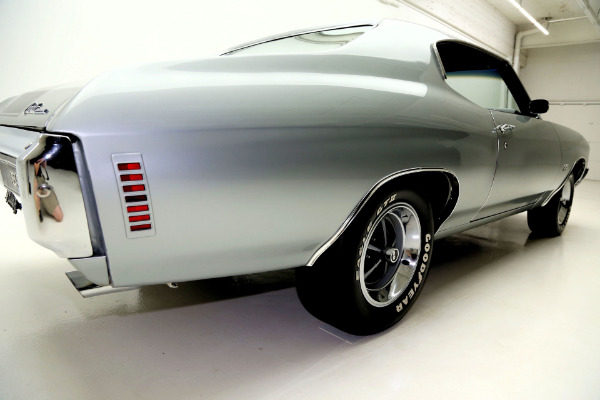 For Sale Used 1970 Chevrolet Chevelle Super Sport Silver, True SS,4 Speed | American Dream Machines Des Moines IA 50309