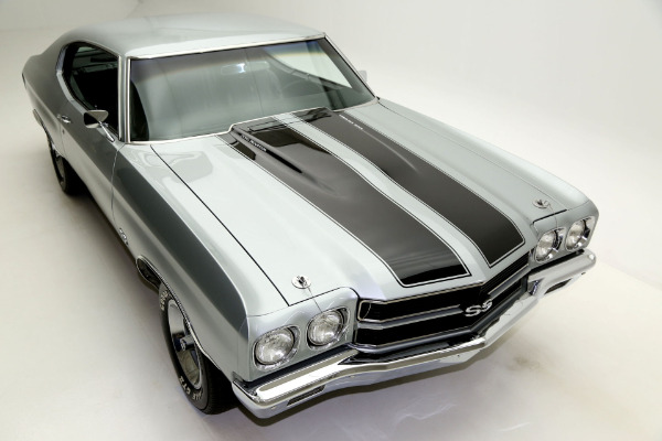 For Sale Used 1970 Chevrolet Chevelle Super Sport Silver, True SS,4 Speed | American Dream Machines Des Moines IA 50309