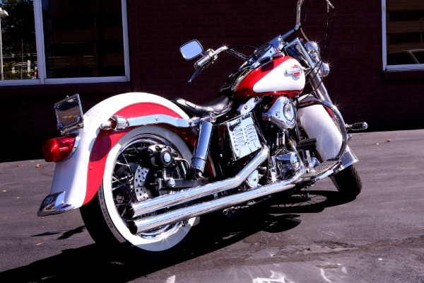 For Sale Used 1979 Harley Davidson Shovelhead Red & White | American Dream Machines Des Moines IA 50309