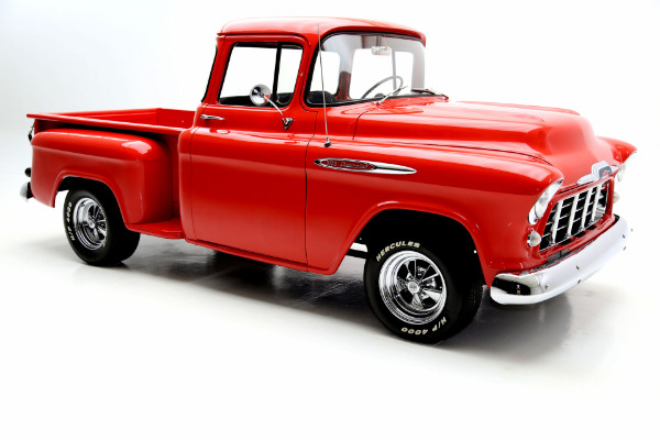 For Sale Used 1955 Chevrolet Pickup 3100, big back window, V8, 4 speed | American Dream Machines Des Moines IA 50309