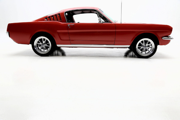 For Sale Used 1965 Ford Mustang Fastback Red/red w/white shelby stripes, | American Dream Machines Des Moines IA 50309