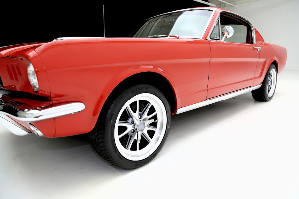 For Sale Used 1965 Ford Mustang Fastback Red/red w/white shelby stripes, | American Dream Machines Des Moines IA 50309