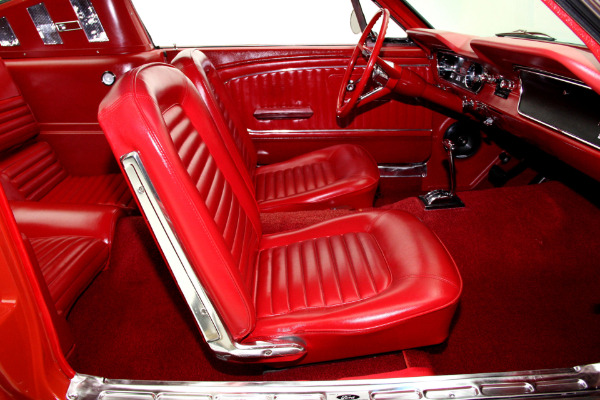 For Sale Used 1965 Ford Mustang Fastback Red/red w/white shelby stripes, | American Dream Machines Des Moines IA 50309
