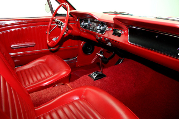 For Sale Used 1965 Ford Mustang Fastback Red/red w/white shelby stripes, | American Dream Machines Des Moines IA 50309