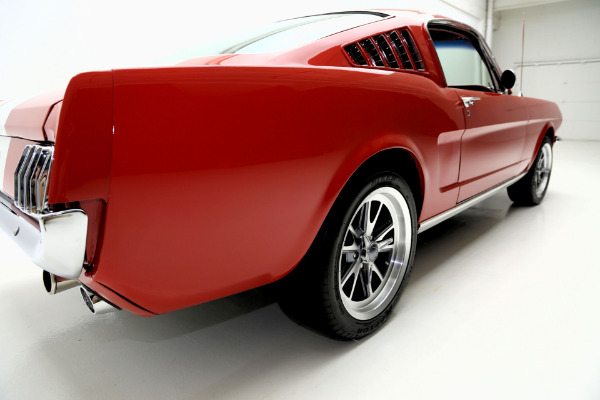 For Sale Used 1965 Ford Mustang Fastback Red/red w/white shelby stripes, | American Dream Machines Des Moines IA 50309