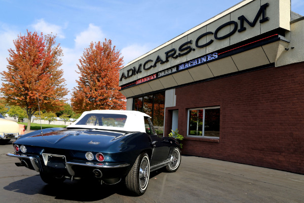 For Sale Used 1966 Chevrolet Corvette Laguna Blue, 327/350 Roadster | American Dream Machines Des Moines IA 50309