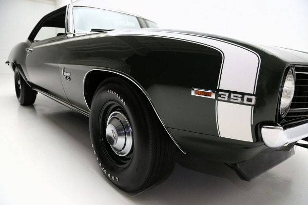 For Sale Used 1969 Chevrolet Camaro Fathom Green Super Sport, X55, Docs | American Dream Machines Des Moines IA 50309