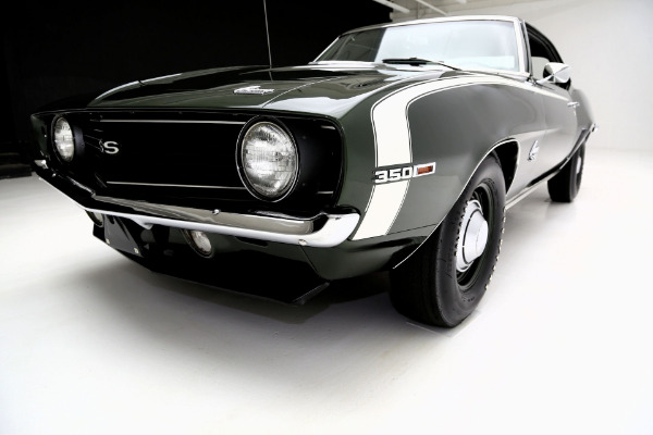 For Sale Used 1969 Chevrolet Camaro Fathom Green Super Sport, X55, Docs | American Dream Machines Des Moines IA 50309