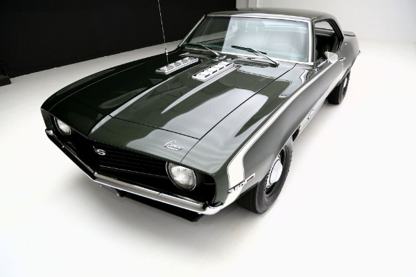 For Sale Used 1969 Chevrolet Camaro Fathom Green Super Sport, X55, Docs | American Dream Machines Des Moines IA 50309