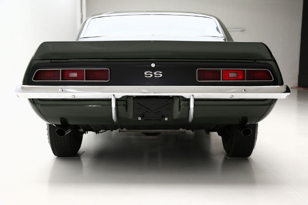 For Sale Used 1969 Chevrolet Camaro Fathom Green Super Sport, X55, Docs | American Dream Machines Des Moines IA 50309