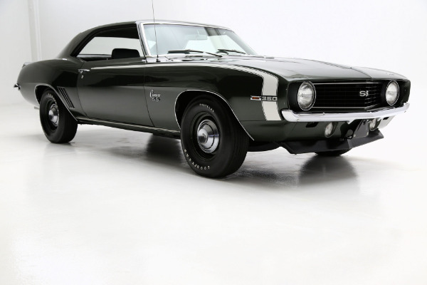 For Sale Used 1969 Chevrolet Camaro Fathom Green Super Sport, X55, Docs | American Dream Machines Des Moines IA 50309