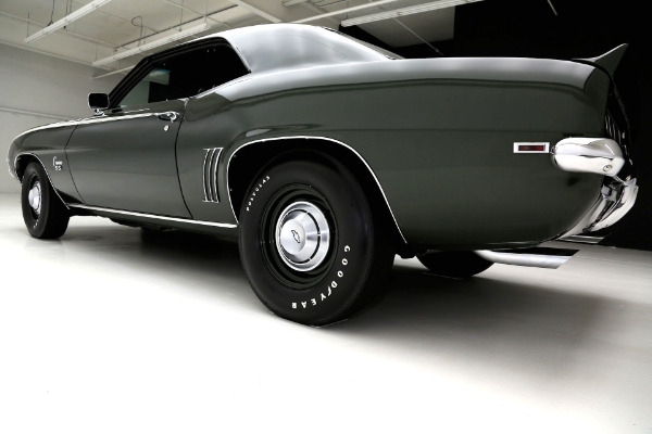 For Sale Used 1969 Chevrolet Camaro Fathom Green Super Sport, X55, Docs | American Dream Machines Des Moines IA 50309