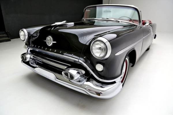 For Sale Used 1954 Oldsmobile 88 Black, Red interior, Continental kit | American Dream Machines Des Moines IA 50309