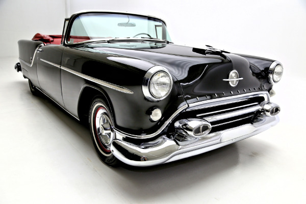 For Sale Used 1954 Oldsmobile 88 Black, Red interior, Continental kit | American Dream Machines Des Moines IA 50309