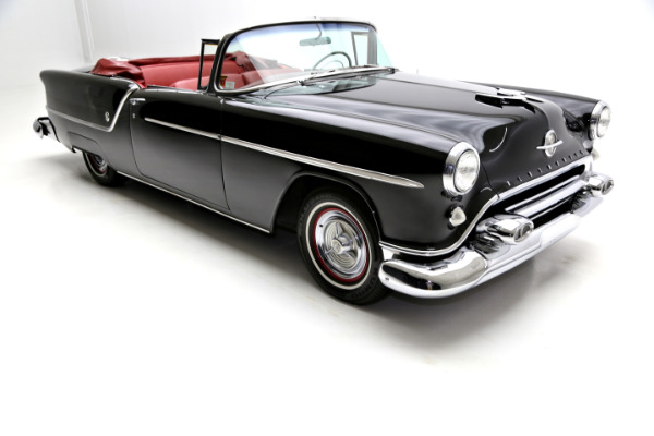 For Sale Used 1954 Oldsmobile 88 Black, Red interior, Continental kit | American Dream Machines Des Moines IA 50309