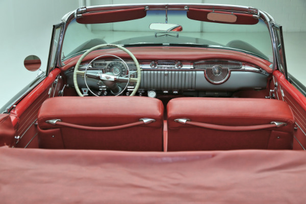 For Sale Used 1954 Oldsmobile 88 Black, Red interior, Continental kit | American Dream Machines Des Moines IA 50309