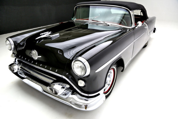 For Sale Used 1954 Oldsmobile 88 Black, Red interior, Continental kit | American Dream Machines Des Moines IA 50309