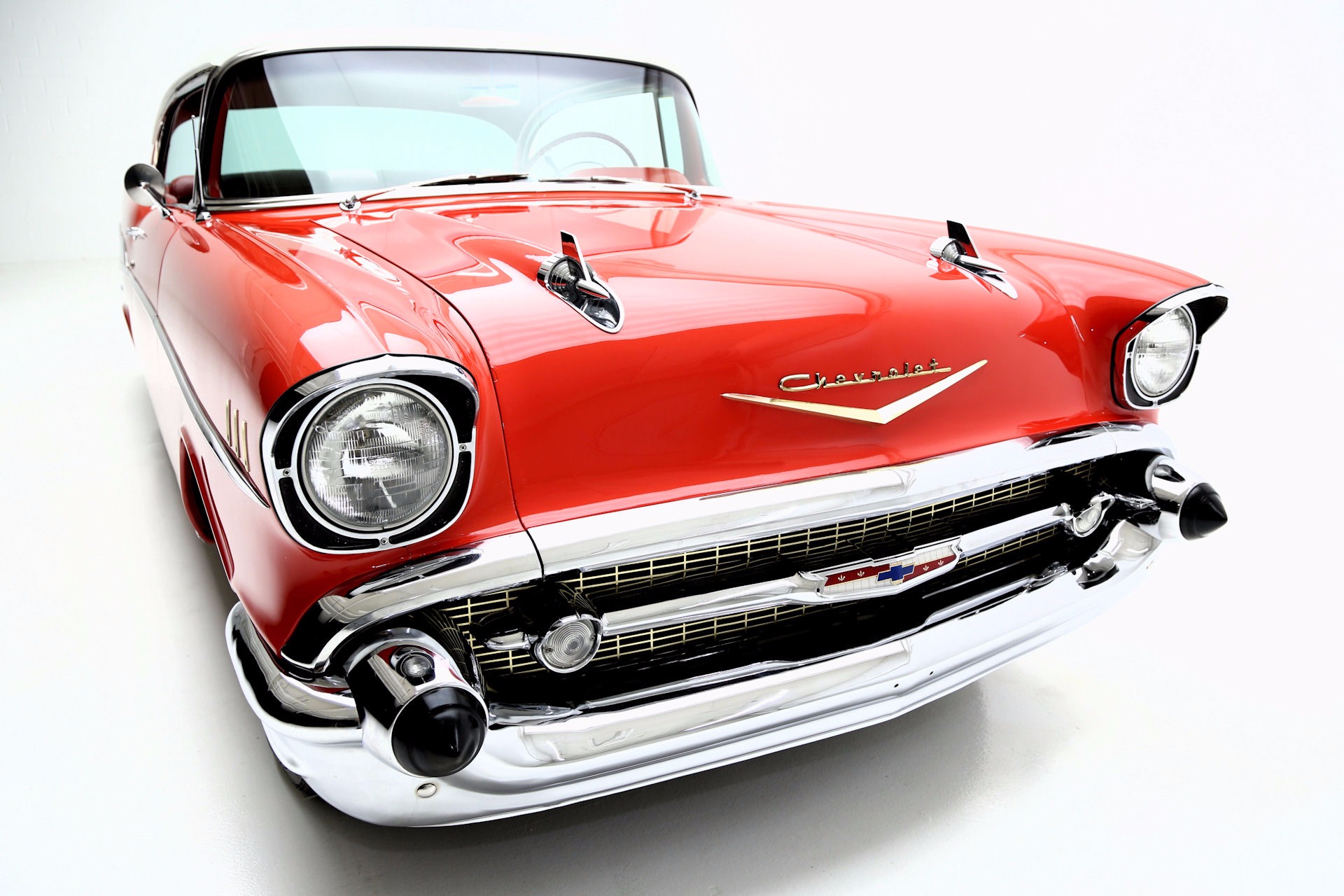 For Sale Used 1957 Chevrolet Belair Red, Frame off resto V8 | American Dream Machines Des Moines IA 50309