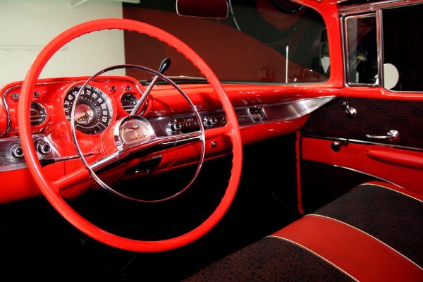 For Sale Used 1957 Chevrolet Belair Red, Frame off resto V8 | American Dream Machines Des Moines IA 50309