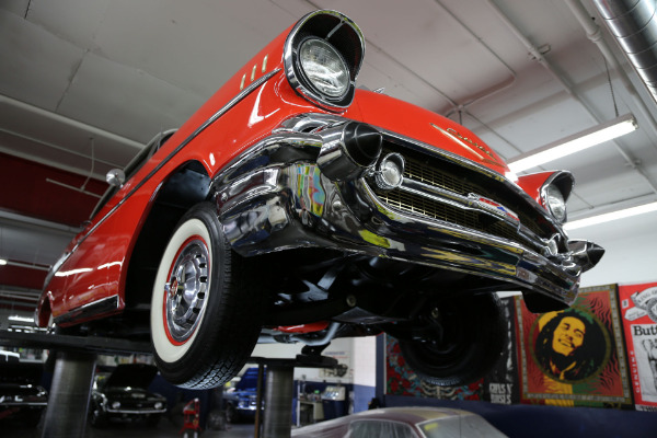 For Sale Used 1957 Chevrolet Belair Red, Frame off resto V8 | American Dream Machines Des Moines IA 50309