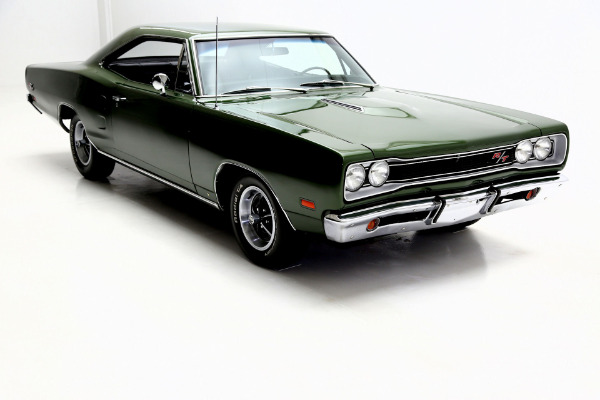 For Sale Used 1969 Dodge Coronet R/T Green 440/375 Fender Tag Build Sheet | American Dream Machines Des Moines IA 50309