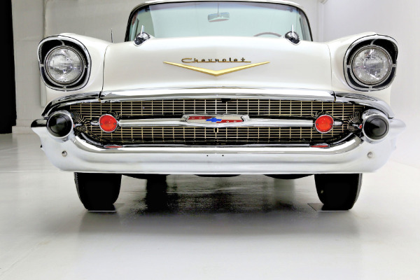 For Sale Used 1957 Chevrolet Belair Pearl white V8 Auto | American Dream Machines Des Moines IA 50309