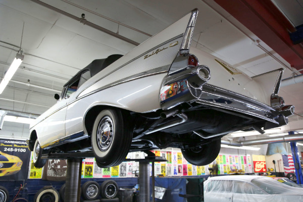 For Sale Used 1957 Chevrolet Belair Pearl white V8 Auto | American Dream Machines Des Moines IA 50309