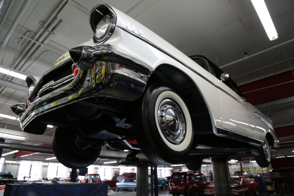 For Sale Used 1957 Chevrolet Belair Pearl white V8 Auto | American Dream Machines Des Moines IA 50309