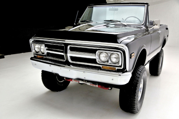 For Sale Used 1972 GMC Jimmy Black 4WD,  Black Interior | American Dream Machines Des Moines IA 50309