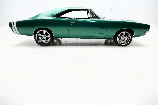 For Sale Used 1968 Dodge Charger 440 Automatic Dark Metallic Green | American Dream Machines Des Moines IA 50309