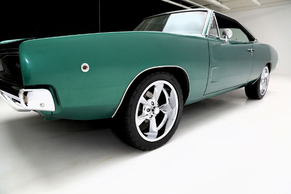 For Sale Used 1968 Dodge Charger 440 Automatic Dark Metallic Green | American Dream Machines Des Moines IA 50309