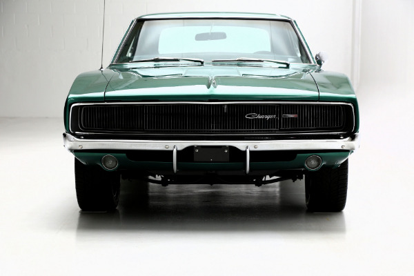 For Sale Used 1968 Dodge Charger 440 Automatic Dark Metallic Green | American Dream Machines Des Moines IA 50309